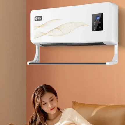 Multifunctional Wall Electric Heaters Ceramic Heating Fan Heater Mobile Intelligent Remote Control Electric Warmers In Bathroom