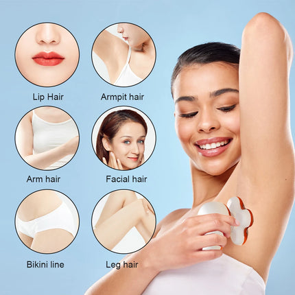 Five-Blade Head  Women's Gold Electric Hair Removal Device with Floating USB Rechargeable Portable Wet & Dry Razors