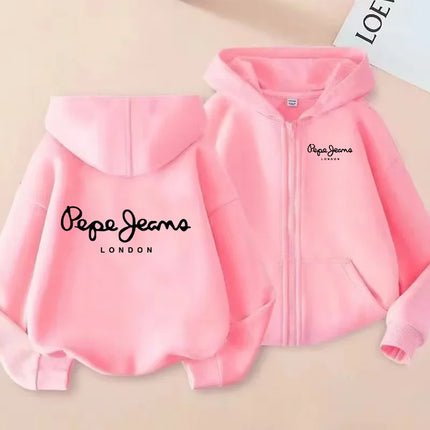 Children's Cardigan Hoodie Zipper Style Sweatshirt Boys Girls3-12Yrs Brand Sports Top Casual Fashion Charming Loose Coat Clothes