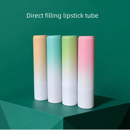 10-100pcs High-end gradient Color Direct Filling Lipstick Tube Lip Balm Bottle DIY Empty Lipstick Shell Cosmetic Container