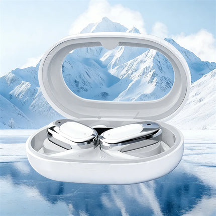 Bluetooth Headsets Electroplated Ear Hook Wireless Sports Earphone HiFi Stereo Long Battery Life Digital Display Open Headphones