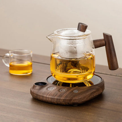 200W Cup Heater Coffee Mug Warmer 100°C Hot Tea Maker Warmer Coaster Heating Pad Hot Plate 5 Gear Cup Heater For Coffee Milk Tea