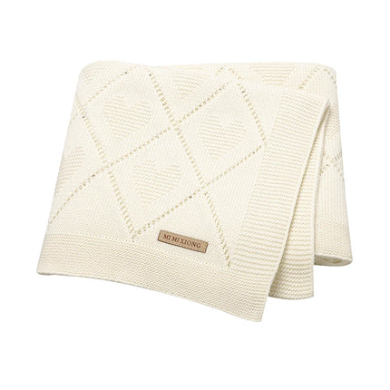 Baby Blankets Knitted Breathable Newborn Boy Girl Cotton Stroller Bedding Sleeping Covers 90*70cm Toddler Throw Receiving Quilts