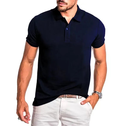 2024 Golf High Quality Luxury Men's Business Polo Shirt Printed Summer Outdoor Fitness Jogging Quick Drying T-Shirt