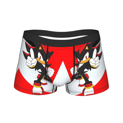 Shadowed Hedgehog Anime Cartoon Man Underwear  Boxer Briefs Shorts Panties Fashion Soft Underpants for Homme M-XXL