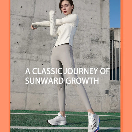 Unisex Carbon Board Running Shoes Professional Marathon Lightweight Bouncing Pad Breathable Ladies Stable Support Sports Shoes