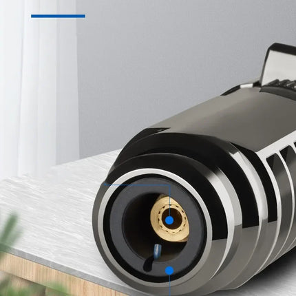 1800°High Temperature Spray Gun Butane Gas Lighter Metal Outdoor Windproof Blue Powerful Flame Torch Jet Lighter Welding Tool