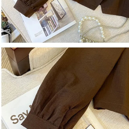 Elegant Long Sleeve Shirt Large Size Women's Early Autumn plus Size French Chic Square Collar Slimming Belly Covering Top