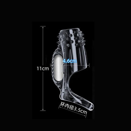 Vibrating Cock Ring For Men Silicone Penis Vibrator Intense Mens Vibrator Longer Harder Stronger Erection Adult Sex Toy For Men
