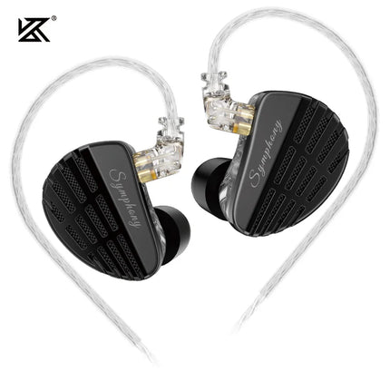 KZ Symphony Hybrid  Self-developed Planar Driver 6mm Highsets-performance Dynamic Driver Earphones HIFI DJ Gaming Headsets