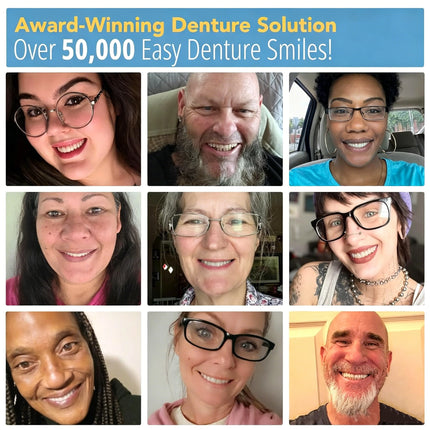 Upper & Lower Full Mouth Silicone Dentures, Lifelike Fake Teeth, Ideal for Daily Oral Care & Confidence Boost