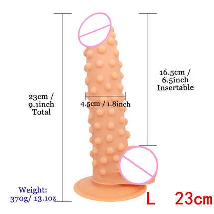 1PC Soft Dildo Sexy Prickly Dildo Sex Toy Fake Penis With Bump Thorn Suction Cup Anal Sex Women Couples Masturbators