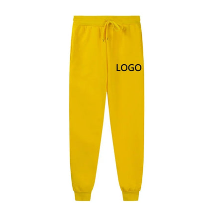 Customized Sports Pants Men's Fashion Personalized Printing Exercise Jogging Trousers Women's Casual Drawstring Pocket Sports Pa