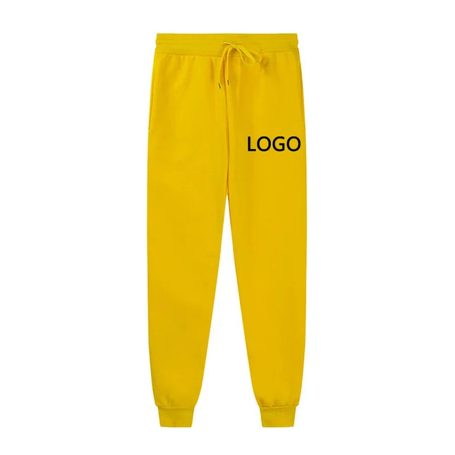Customized Sports Pants Men's Fashion Personalized Printing Exercise Jogging Trousers Women's Casual Drawstring Pocket Sports Pa