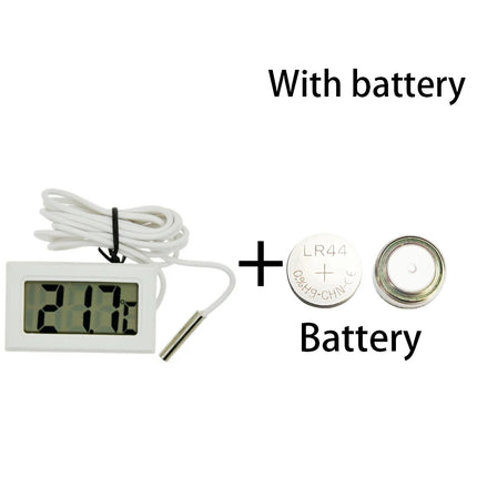 Thermometer Sensor Hygrometer Gauge Refrigerator Aquarium Monitoring Display Humidity Detector Mini Convenient Digital LCD