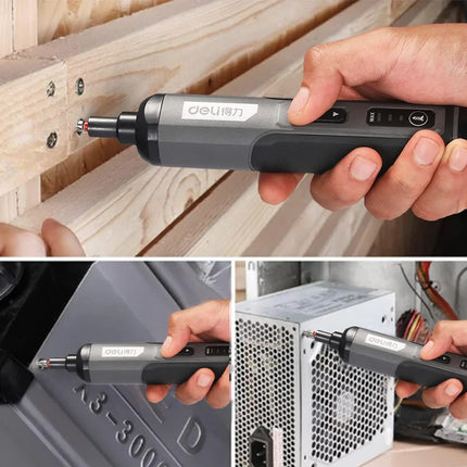 DELI-Mini Electric Screwdriver Set, Multi-function Disassembly, Torque Repair Tools Kit, Household Cordless Power Drill tools
