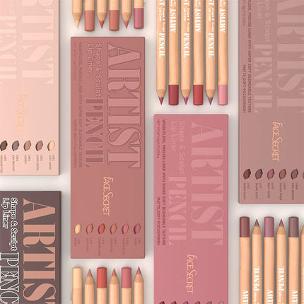 6Pcs Velvet Matte Lip Liner Set - Long-Lasting, Non-Dry Formula | Versatile Shades for All Skin Types | Includes Berry, Brown