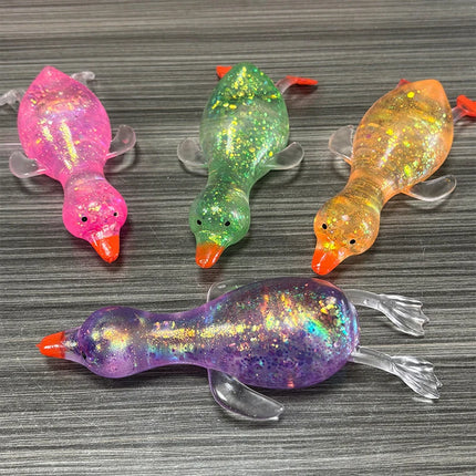 Cute Duck Squishy Maltose Sugar Stress Ball, Duck Stress Relief Squishy Moldable Slow Rise Relaxing Sensory Squeeze Fidgets Toys