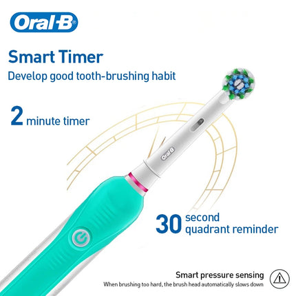 Oral-B Pro600 D16 3D Rechargeable Electric Toothbrush Adult Teeth Cleaning 2 mins Timer