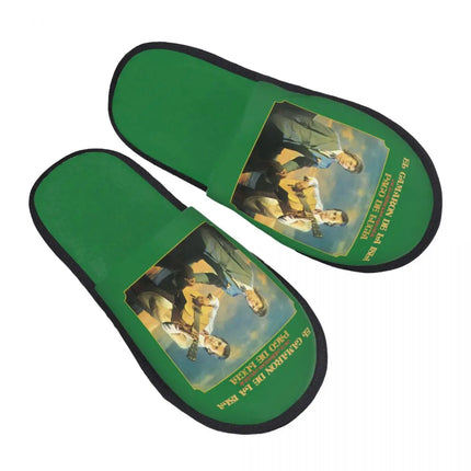 Custom Camaron De La Isla Memory Foam Slippers Women Comfy Warm Musician Flamenco Singer House Slippers
