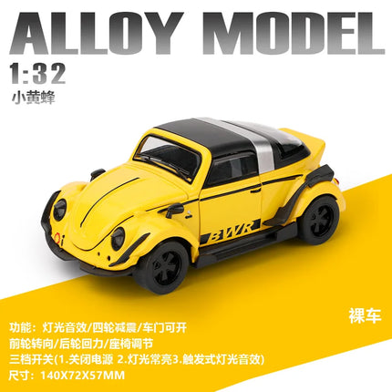 1:32 Volkswagen Beetle 1303 Cabriolet Convertible Alloy Metal Diecast Model Car Boy’s High Simulation Miniature Holiday Present