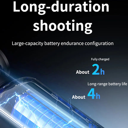 4K HD Pocket Action Camera 180 Degree Rotation Lens with 1.97-inch Screen for Cycling Travel Sport and Outdoor Activities