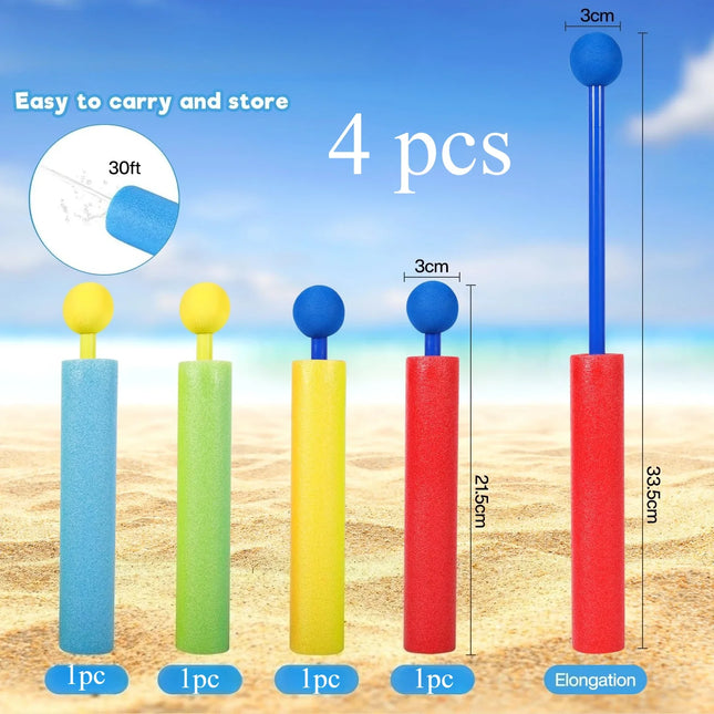 Children's Water Gun Foam Water Gun for Pool Beach Garden Outdoor Water Games for Children 3+ Years Pool Toys Summer