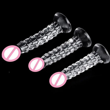 【AN】23cm Dragon Dildo Suction Cup Anal Plug Whip Buttplug Anus Dilator Female Vaginal Masturbator Butt Plug Sex Toys For Women M