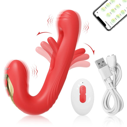 Tapping Flapping Sex Toys Vibrator for Women Clitoris Clit Sucker Stimulator Tongue Licking Oral Female Rabbit Sucking Vibrators