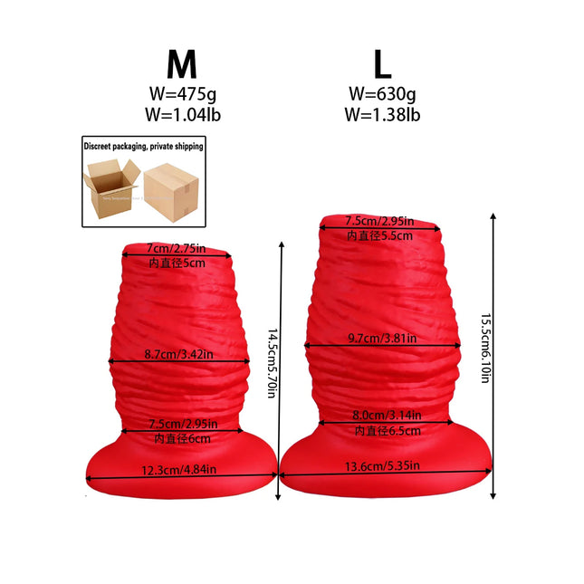 NEW Hollow Anal Plug Soft Silicone Huge Fisting Butt Plugs Anus Dilator Enema Vaginal Speculum Prostate Massager Adult Sex Toys