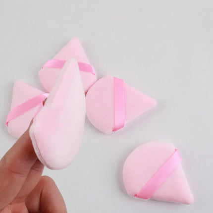 3/8/15/24Pcs Triangle Flocked Beauty Sponge Sets-Soft Fluffy Texture,for Face/Body Powder Puff&Cosmetic Blending Tools Assorted