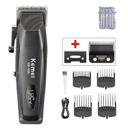 Kemei KM-1856 Electric Rechargeable Best Hair Trimmer Professional Cordless Barber Hair Clipper Trimmer Hair Cutting Machine
