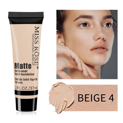 Matte Liquid Foundation Concealer BB Cream Silky Moisturizing Long-wearing Face Contouring Brighten Skin Tone Makeup Waterproof