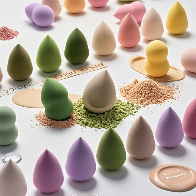 25PCS Latex-Free Makeup Sponge Set, Blendable for Liquid Foundation & Cream, Soft Face Cosmetic Tools Kit