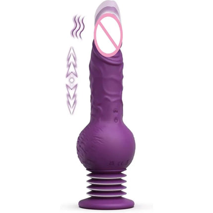 9.29 Inch Realistic Dildos Thrusting Dildo Vibrator G-Spot Anal Stimulation 10 Vibrating Modes Adult Toys Sex Toys for Women Men