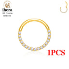 1PCS Gold Color 1 / China Mainland / 18G 1.0x6mm
