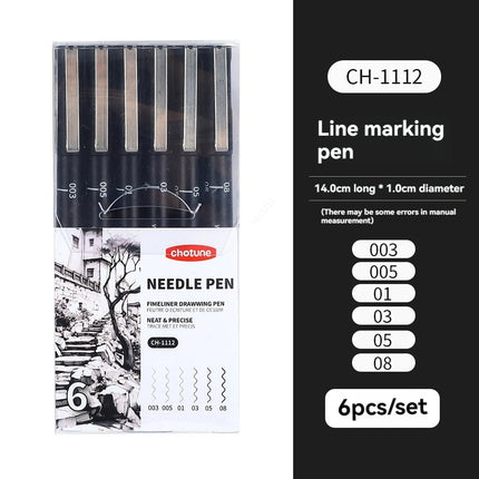 3/15Tip Black Pigment Micro-Pen Fineliner Ink Pens,Drawing Artist Illustration Pens Multiliner for Sketching Anime Manga Design