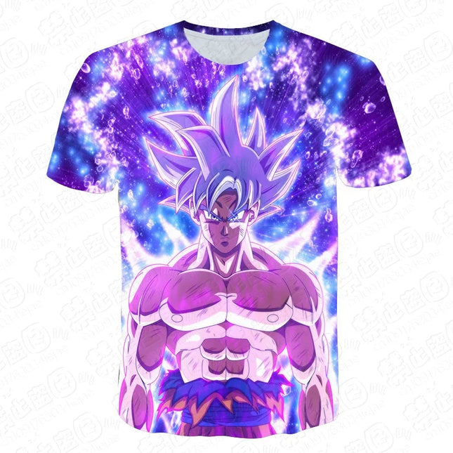 Dragon Ball T Shirt Kids Tops Tee Anime Figures Son Goku Super Saiyan T-shirt Boys T-shirts Children Clothes Summer Short Sleeve