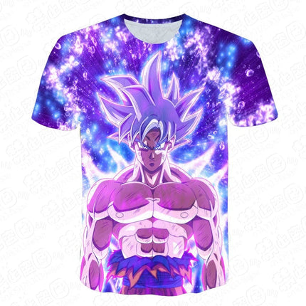 Dragon Ball T Shirt Kids Tops Tee Anime Figures Son Goku Super Saiyan T-shirt Boys T-shirts Children Clothes Summer Short Sleeve