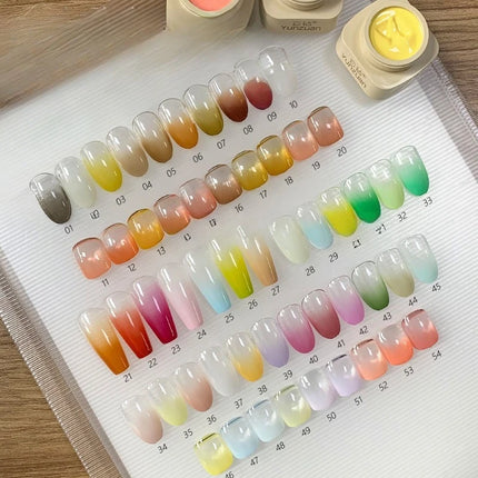9 colors Chinese style spring is not late aurora powder shell polished fairy powder cream popular brocade powder solid nail art