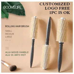 Bamboo Hair Brush Women Styling Hair Comb Hairbrush Wide Teeth Bamboo Combs for Hair Smooth  Massage Scalp Brush Barber Comb