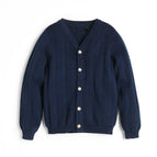 girls navy cardigan / 12M