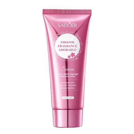Cherry Blossom Moisture Crystal Glow High Gloss Dating Cherry Blossom Scent Body Lotion Deep Moisturizing Hydrating Body Lotion