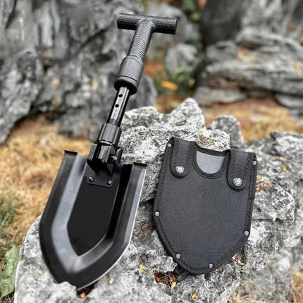 Portable Multifunctional Folding Shovel Foldable Telescopic Shovel for Hiking Camping Outdoor Survival Garden Hand Tool Camp