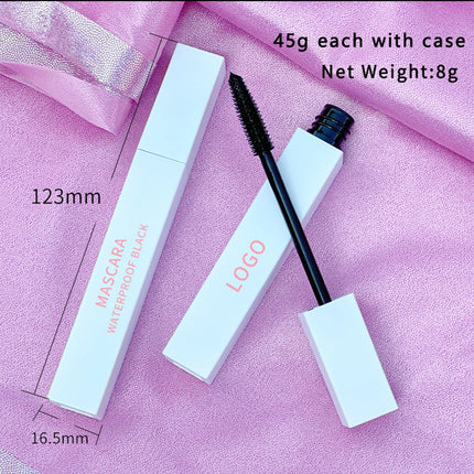 Custom Bulk 8g Mascara Private Label Silk Eyelashes Long Thick Curling Waterproof Sweatproof Smudge-free Thickening Eye Makeup