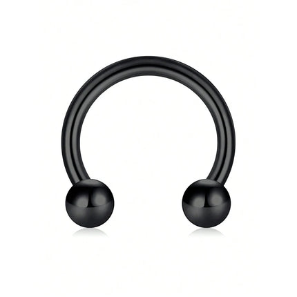 1pc Back Septum Rings Muti-Styles Punk 16gauge Stainless Steel Nose Rings Hoops Septum Clicker Daith Piercing Jewelry