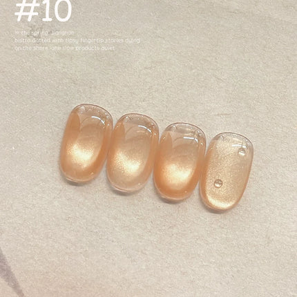 WS 10ml Light Flow Cat Magnetic Gel Nail Polish for Whitening in Autumn And Winter Semi Permanent Gel Manicure DIY Nail Art