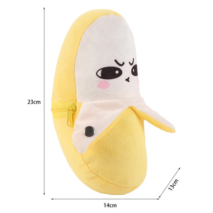 Creative Fruit Induction Metronome Cute Soft Banana Plush Toy Birthday Gifts Sensory Banana Educational Toy Early Learning