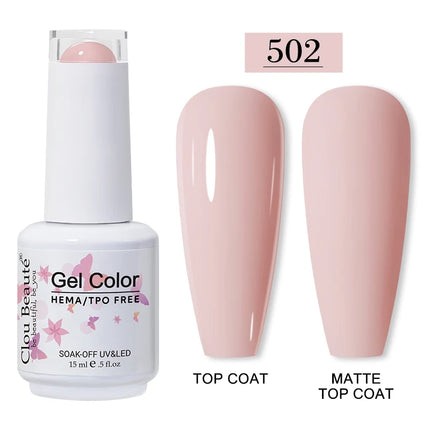Clou Beaute 15ml HEMA TPO FREE Gel Nail Polish Vernis Semi Permanent UV Nail Art Varnish Lakiery Hybrydowe Manicure Gel Polish