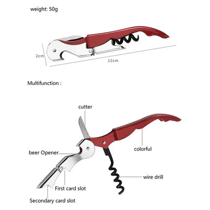 Multifunction Wine Screw Corkscrew Opener Household Accessories Wine Champagne Grape Wine Beer Bottle Opener